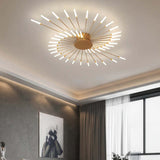 Fitting LED | Modern Sunburst LED Ceiling Light Luxury Decorative Lamp