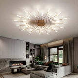 Fitting LED | Modern Sunburst LED Ceiling Light Luxury Decorative Lamp