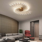 Fitting LED | Modern Sunburst LED Ceiling Light Luxury Decorative Lamp