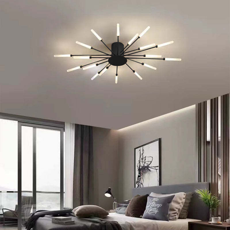Fitting LED | Modern Sunburst LED Ceiling Light Luxury Decorative Lamp