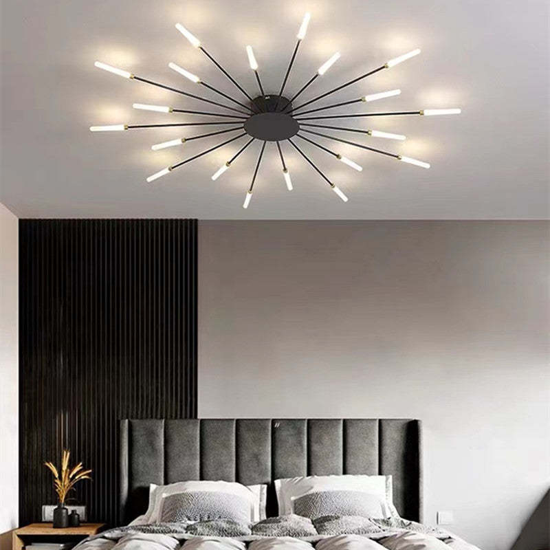 Fitting LED | Modern Sunburst LED Ceiling Light Luxury Decorative Lamp
