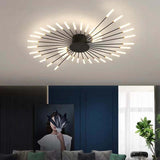 Fitting LED | Modern Sunburst LED Ceiling Light Luxury Decorative Lamp