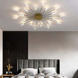 Fitting LED | Modern Sunburst LED Ceiling Light Luxury Decorative Lamp