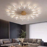 Fitting LED | Modern Sunburst LED Ceiling Light Luxury Decorative Lamp