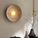 Fitting LED | Modern Textured Disc Wall Light for Warm Ambient Lighting