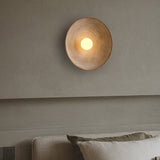 Fitting LED | Modern Textured Disc Wall Light for Warm Ambient Lighting