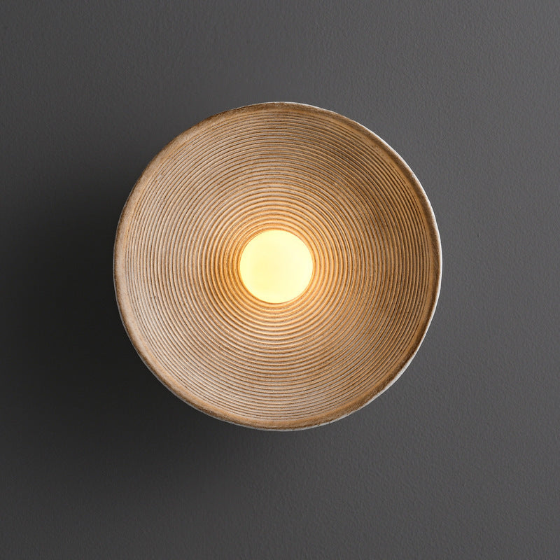Fitting LED | Modern Textured Disc Wall Light for Warm Ambient Lighting