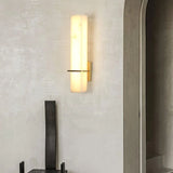 Fitting LED | Modern Vertical LED Wall Sconce with Brass Accent Lighting