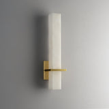 Fitting LED | Modern Vertical LED Wall Sconce with Brass Accent Lighting