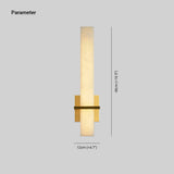 Fitting LED | Modern Vertical LED Wall Sconce with Brass Accent Lighting
