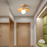 Fitting LED | Modern Wood LED Ceiling Light for Warm Minimalist Lighting