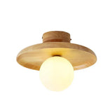 Fitting LED | Modern Wood LED Ceiling Light for Warm Minimalist Lighting