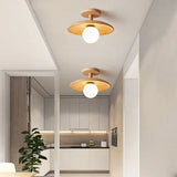 Fitting LED | Modern Wood LED Ceiling Light for Warm Minimalist Lighting