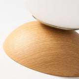 Fitting LED | Modern Wood and Glass Ceiling Light for Warm Minimalist Lighting