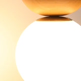 Fitting LED | Modern Wood and Glass Ceiling Light for Warm Minimalist Lighting