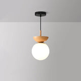 Fitting LED | Modern Wood and Glass Ceiling Light for Warm Minimalist Lighting
