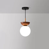 Fitting LED | Modern Wood and Glass Ceiling Light for Warm Minimalist Lighting