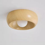 Fitting LED | Modern Wooden LED Ceiling Light Minimalist Flush Mount Lamp