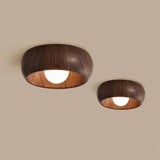 Fitting LED | Modern Wooden LED Ceiling Light Minimalist Flush Mount Lamp