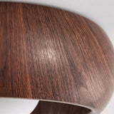 Fitting LED | Modern Wooden LED Ceiling Light Minimalist Flush Mount Lamp