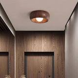 Fitting LED | Modern Wooden LED Ceiling Light Minimalist Flush Mount Lamp