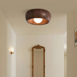 Fitting LED | Modern Wooden LED Ceiling Light Minimalist Flush Mount Lamp