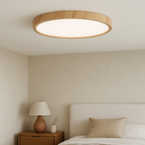 Fitting LED | Modern Wooden LED Ceiling Light Scandinavian Flush Mount Lamp