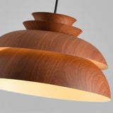 Fitting LED | Modern Wooden LED Pendant Light Scandinavian Hanging Ceiling Lamp