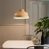 Fitting LED | Modern Wooden LED Pendant Light Scandinavian Hanging Ceiling Lamp