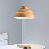Fitting LED | Modern Wooden LED Pendant Light Scandinavian Hanging Ceiling Lamp