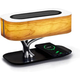 Fitting LED | Modern Wooden LED Table Lamp Wireless Charging Bedside Light