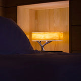 Fitting LED | Modern Wooden LED Table Lamp Wireless Charging Bedside Light