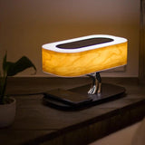Fitting LED | Modern Wooden LED Table Lamp Wireless Charging Bedside Light