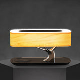 Fitting LED | Modern Wooden LED Table Lamp Wireless Charging Bedside Light