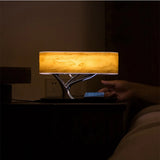 Fitting LED | Modern Wooden LED Table Lamp Wireless Charging Bedside Light
