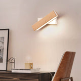 Fitting LED | Modern Wooden LED Wall Reading Light for Bedside Lighting