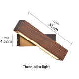 Fitting LED | Modern Wooden LED Wall Reading Light for Bedside Lighting