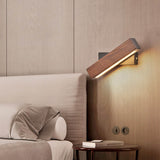 Fitting LED | Modern Wooden LED Wall Reading Light for Bedside Lighting