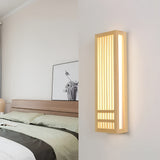 Fitting LED | Modern Wooden Wall Sconce with Soft LED Ambient Lighting