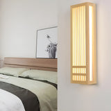 Fitting LED | Modern Wooden Wall Sconce with Soft LED Ambient Lighting
