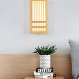 Fitting LED | Modern Wooden Wall Sconce with Soft LED Ambient Lighting