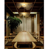 Fitting LED | Modern Woven Rattan Ceiling Light for Warm Natural Lighting