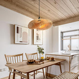 Fitting LED | Modern Woven Rattan LED Ceiling Light Boho Flush Mount Lamp