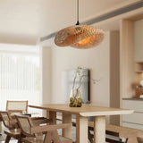 Fitting LED | Modern Woven Rattan LED Ceiling Light Boho Flush Mount Lamp