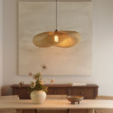 Fitting LED | Modern Woven Rattan LED Ceiling Light Boho Flush Mount Lamp