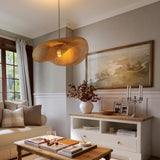 Fitting LED | Modern Woven Rattan LED Ceiling Light Boho Flush Mount Lamp