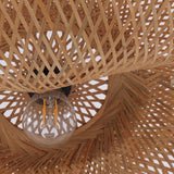 Fitting LED | Modern Woven Rattan LED Ceiling Light Boho Flush Mount Lamp