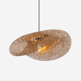 Fitting LED | Modern Woven Rattan LED Ceiling Light Boho Flush Mount Lamp