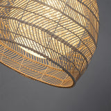 Fitting LED | Natural Rattan LED Pendant Light Woven Hanging Ceiling Lamp