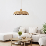 Fitting LED | Natural Woven LED Pendant Light Boho Hanging Ceiling Lamp